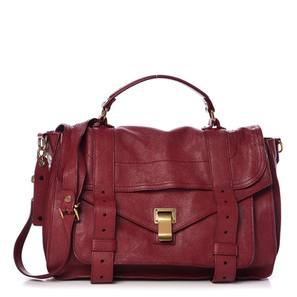 Proenza Schouler Lambskin Medium PS1 Satchel Chianti 1 of 11