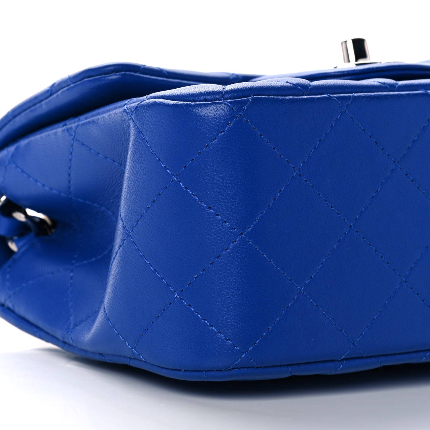 Chanel Lambskin Quilted Mini Square Flap Royal Blue 8 of 10