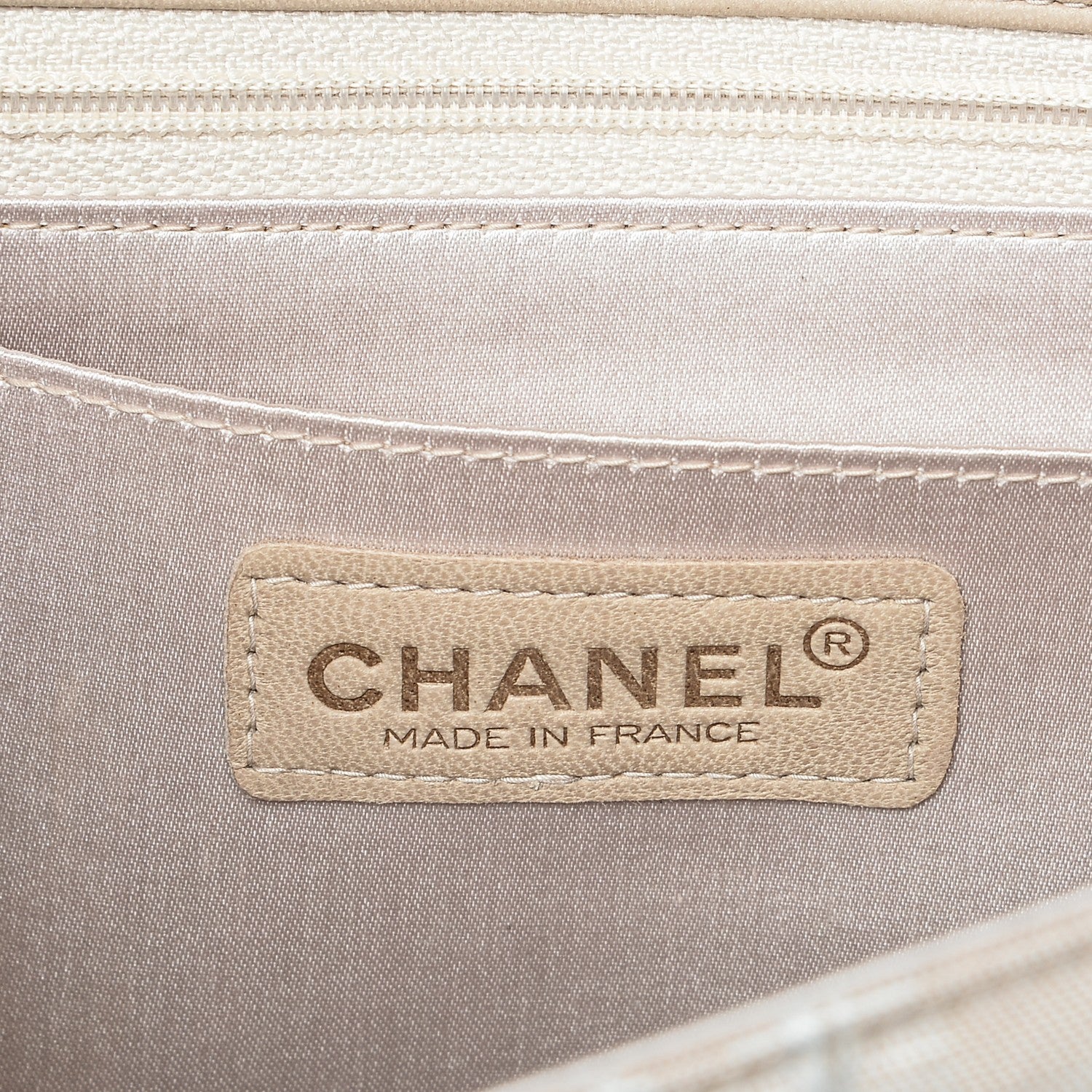 Chanel Nylon Medium Travel Flap Light Beige 6 of 7