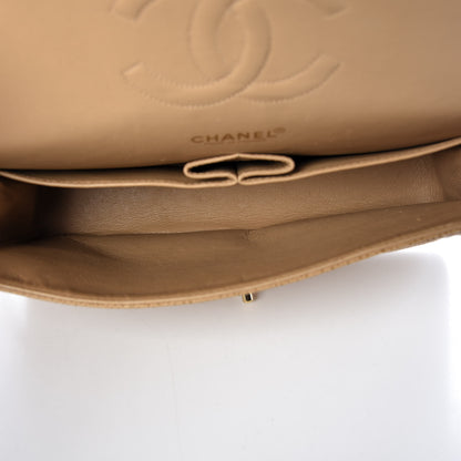 Chanel Caviar Quilted Medium Double Flap Beige 5 of 16