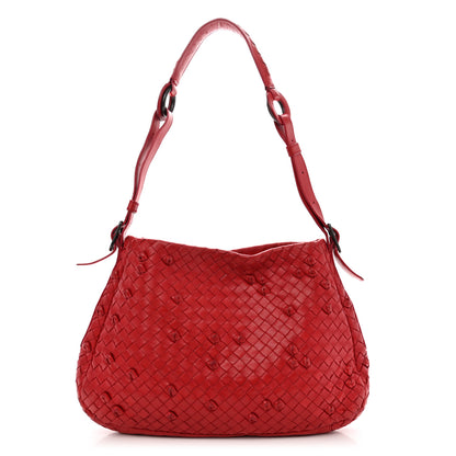 Bottega Veneta Nappa Intrecciato Naruto Knot Hobo Fraise 1 of 14