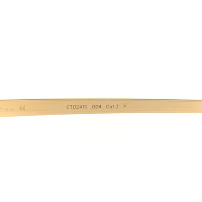 Cartier Santos de Cartier Sunglasses Havana Gold Grey 4 of 7