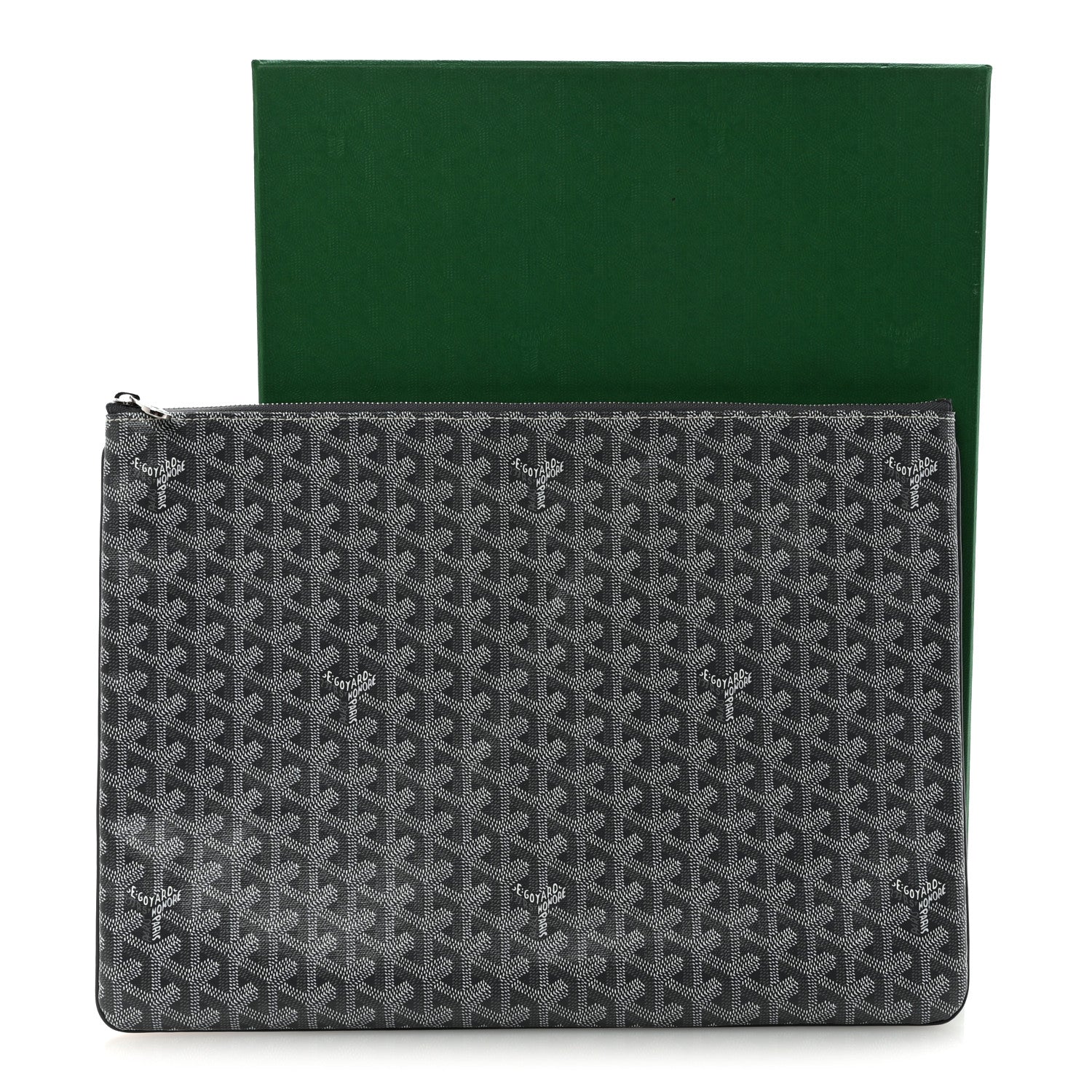 Goyard Goyardine Senat Pochette GM Grey 7 of 7