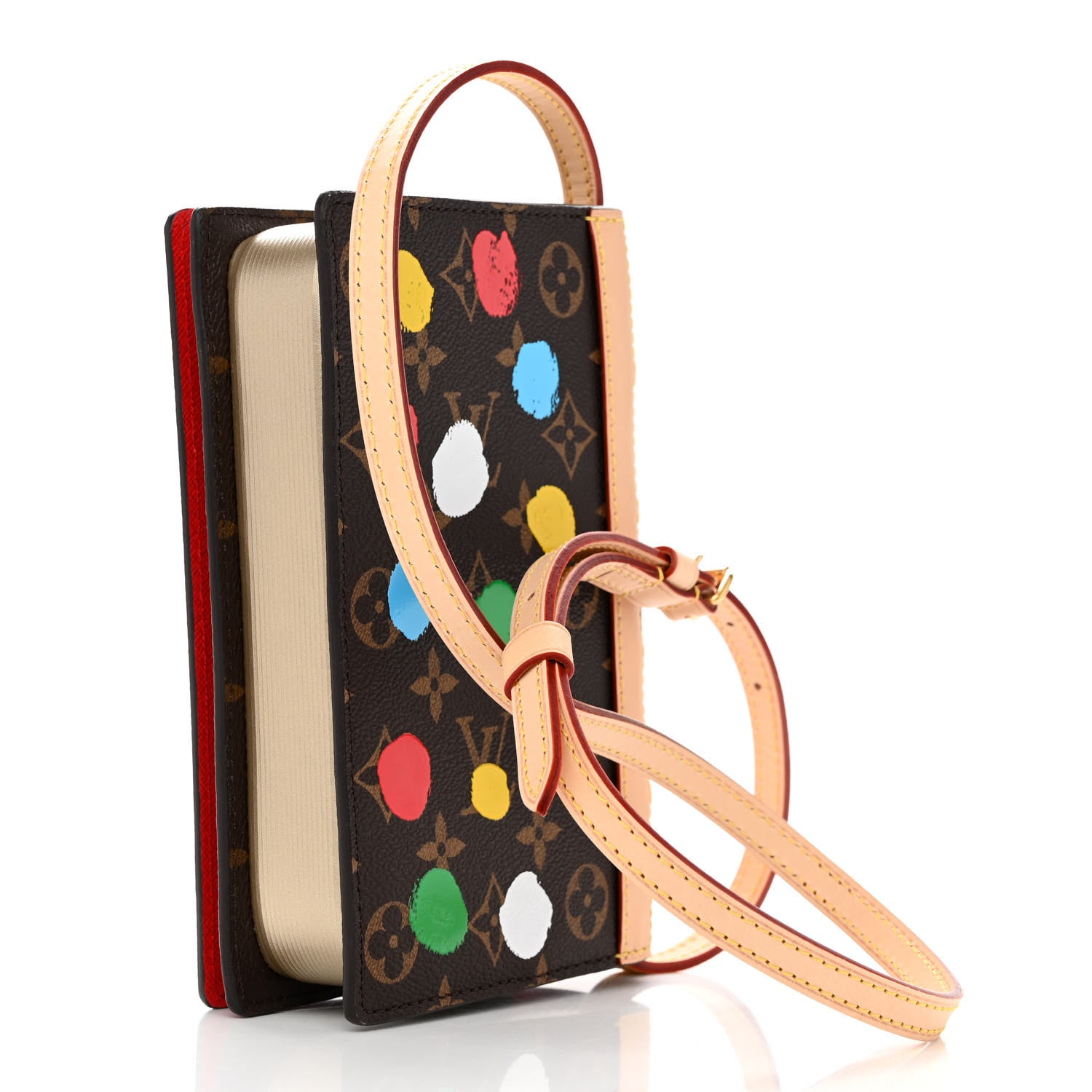 Louis Vuitton LV x YK Painted Dots Book Chain Wallet 3 of 11
