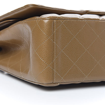 Chanel Caviar Quilted Maxi Double Flap Brown 8 of 11