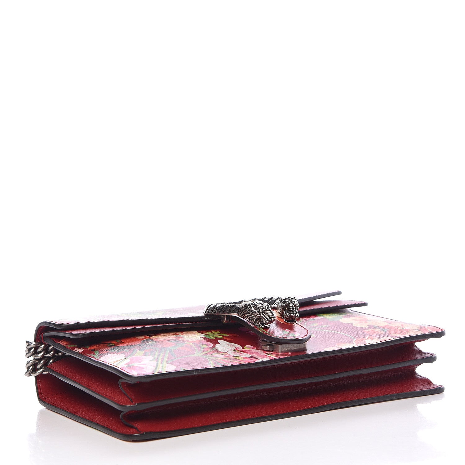 Gucci Calfskin Blooms Print Small Dionysus Shoulder Bag Romantic Cherry Multicolor 4 of 13