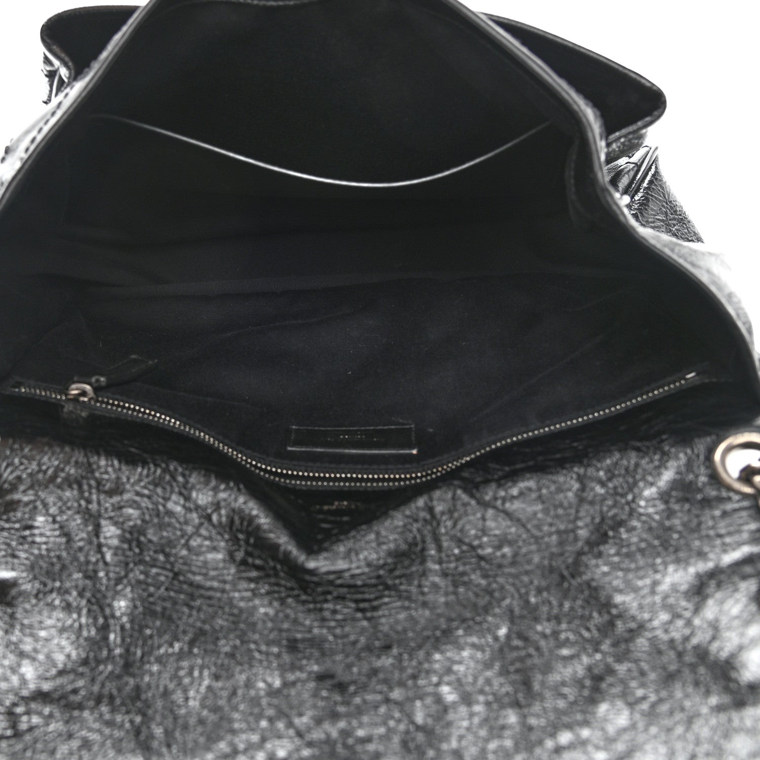Saint Laurent Crinkled Calfskin Matelasse Monogram Large Niki Chain Satchel Black 5 of 11