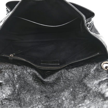 Saint Laurent Crinkled Calfskin Matelasse Monogram Large Niki Chain Satchel Black 5 of 11