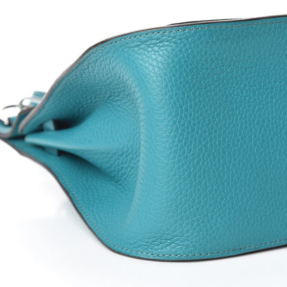 Hermes Taurillon Clemence Jypsiere 28 Bleu Paon 9 of 11