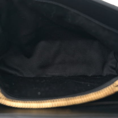 Saint Laurent Calfskin Y Quilted Monogram Small Loulou Chain Satchel Black 5 of 10