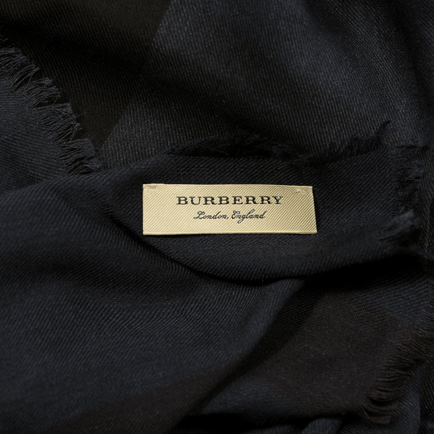 Silk Modal Wool London Check Lightweight Travel Square Navy