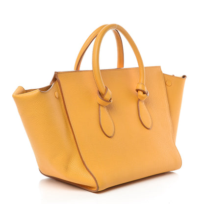 Celine Crisped Calfskin Large Tie Knot Tote Saffron 3 of 8