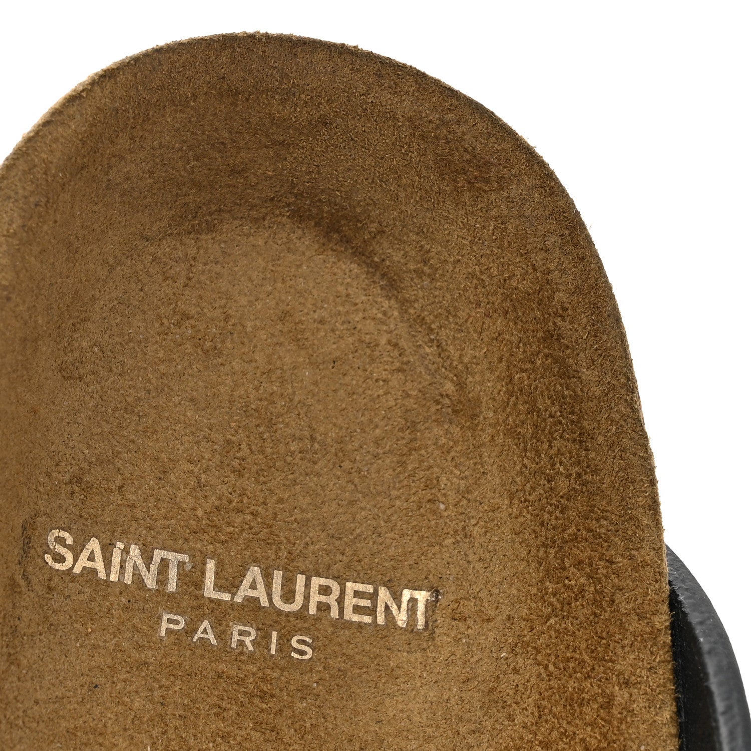 Saint Laurent Calfskin Buckle Jimmy Clog 36.5 Black 9 of 10