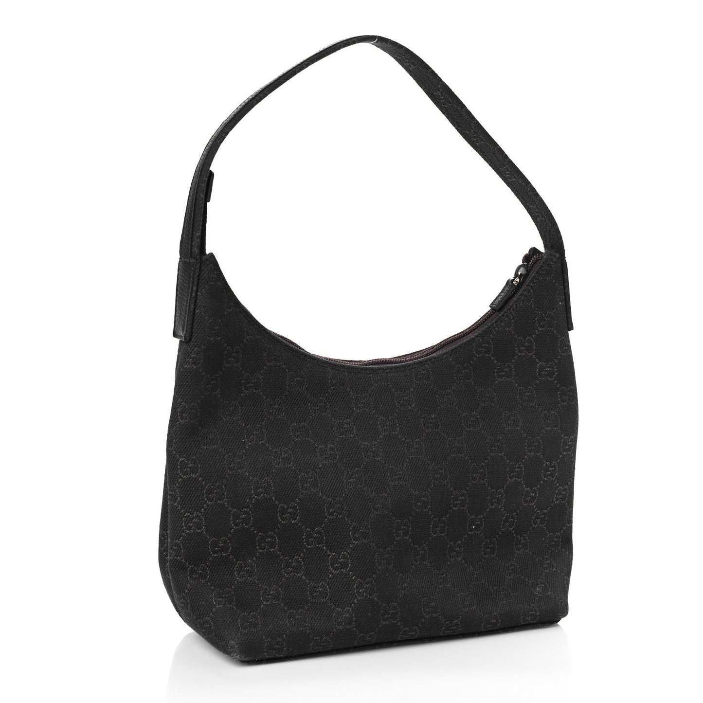 Denim Monogram Small Hobo Dark Brown