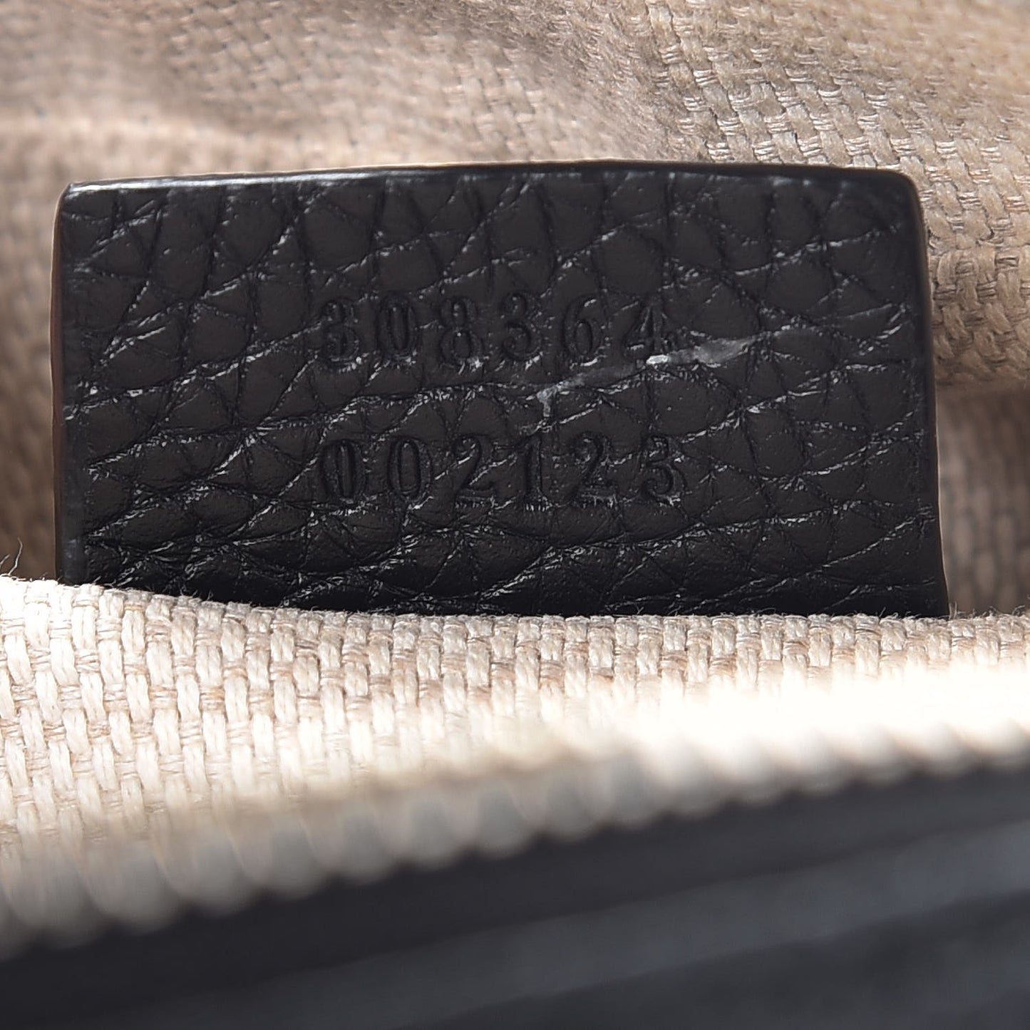 Pebbled Calfskin Small Soho Disco Bag Black