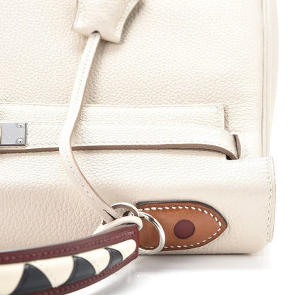 Hermes Togo Au Galop Kelly Retourne 32 Craie Rouge H Fauve Black 15 of 26