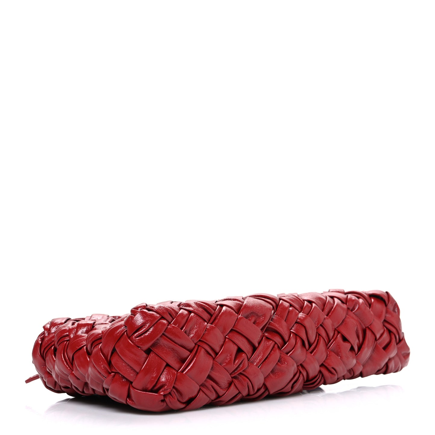 Calfskin Intrecciato Kalimero Cha-Cha Clutch Red