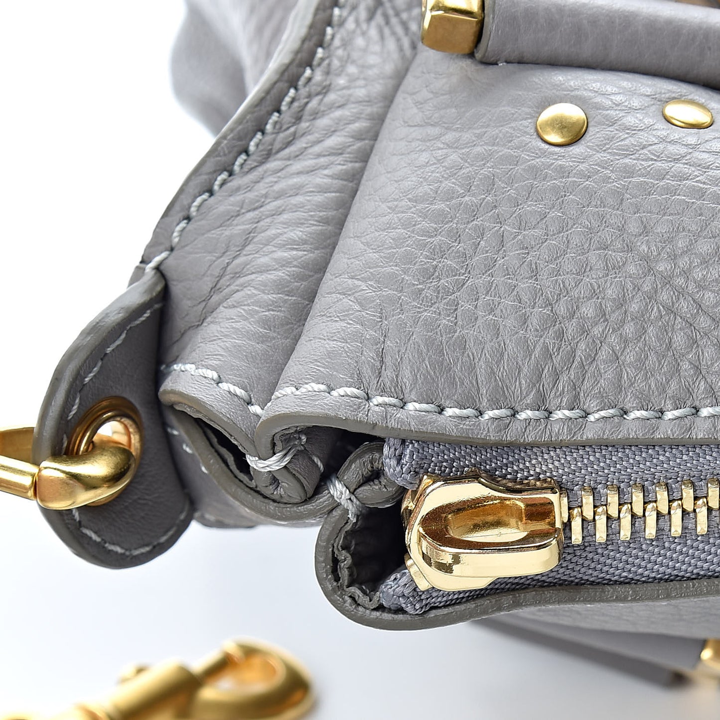 Calfskin Medium Marcie Satchel Cashmere Grey