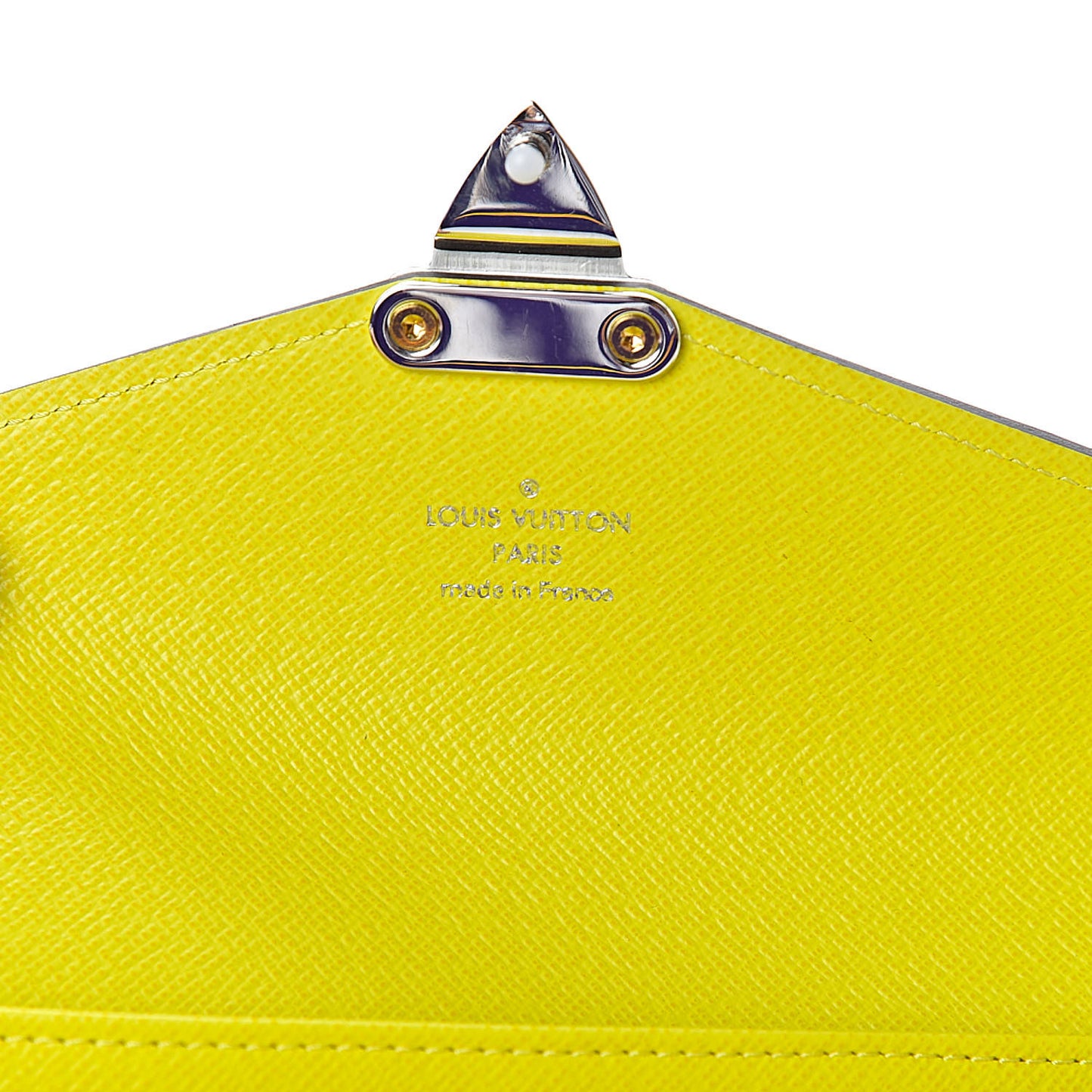 Monogram Tribal Mask Sarah Wallet Yellow