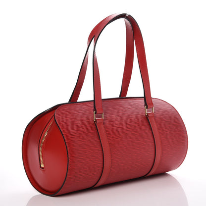 Louis Vuitton Epi Soufflot Castillan Red 4 of 10