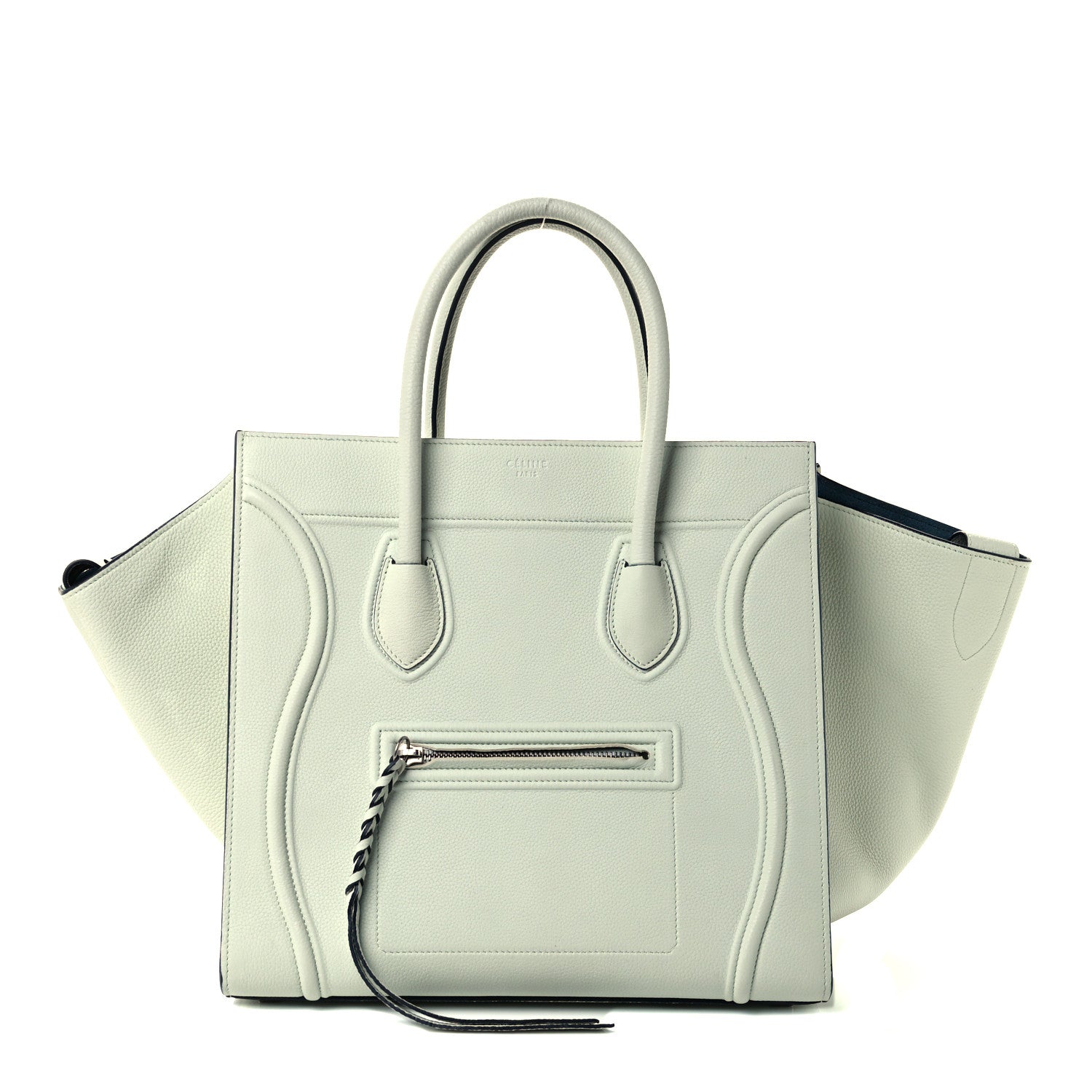 Celine Baby Grained Calfskin Medium Phantom Luggage Jade 1 of 8