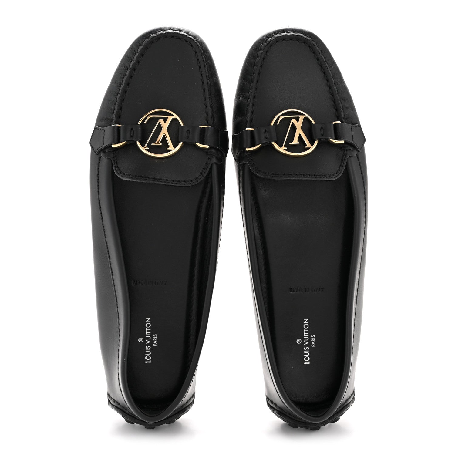 Louis Vuitton Calfskin Dauphine Loafers 40 Black 2 of 11
