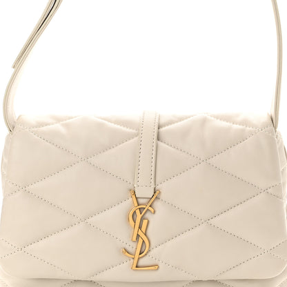 Saint Laurent Lambskin Quilted Le 57 Diamond Shoulder Bag Crema Soft 8 of 12