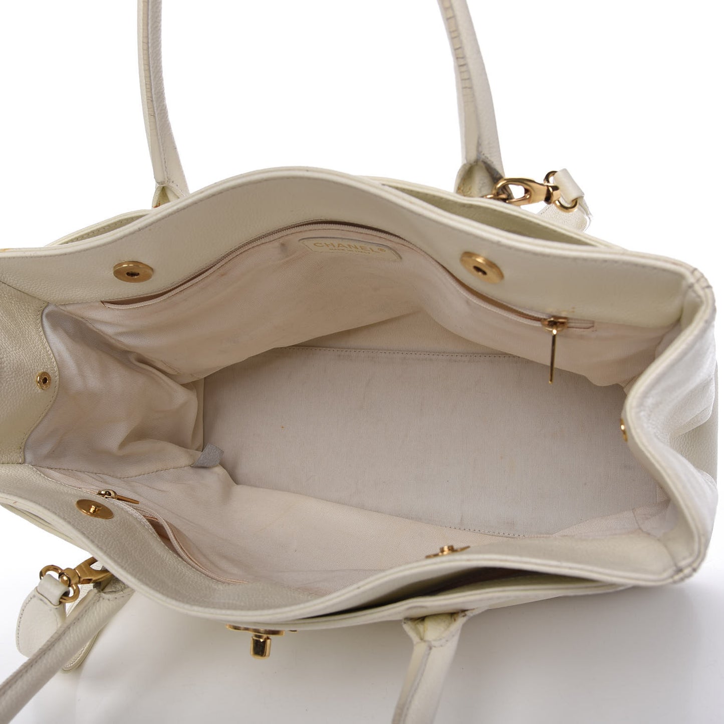 Caviar Cerf Executive Shopper Tote White
