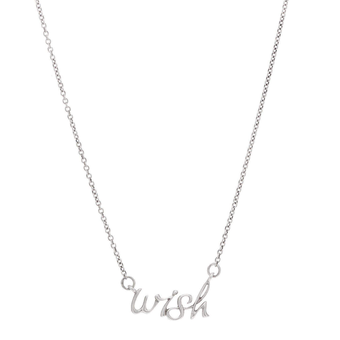 Sterling Silver Paloma's Graffiti Wish Pendant Necklace