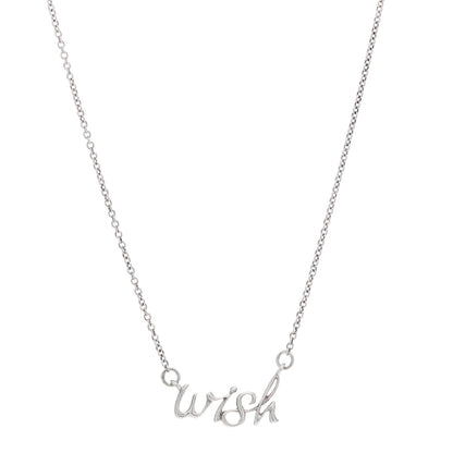 Tiffany Sterling Silver Paloma's Graffiti Wish Pendant Necklace 1 of 5