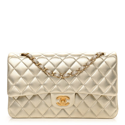 Chanel Metallic Lambskin Quilted Medium Double Flap Gold 1 of 11