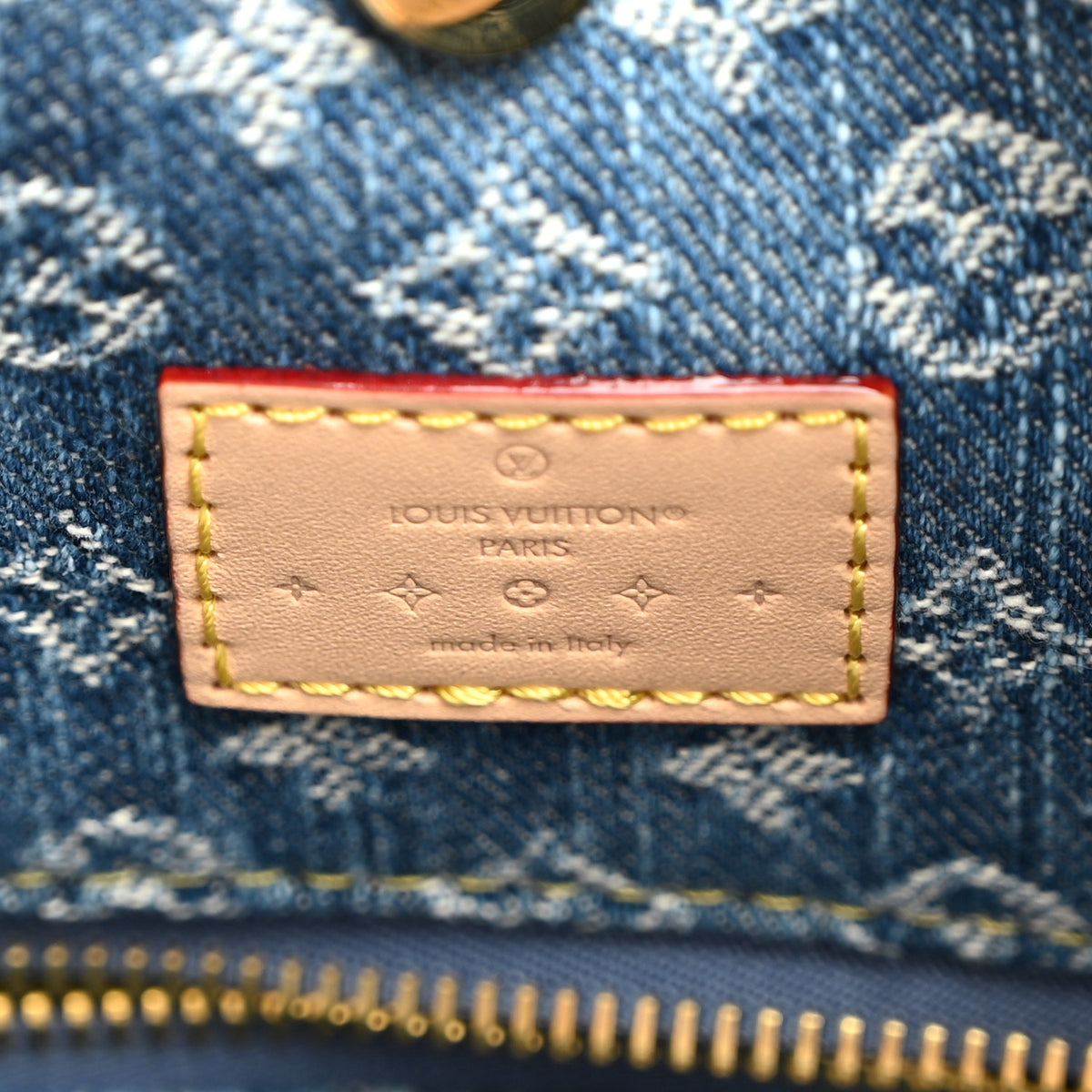 Monogram Denim CarryAll MM Blue