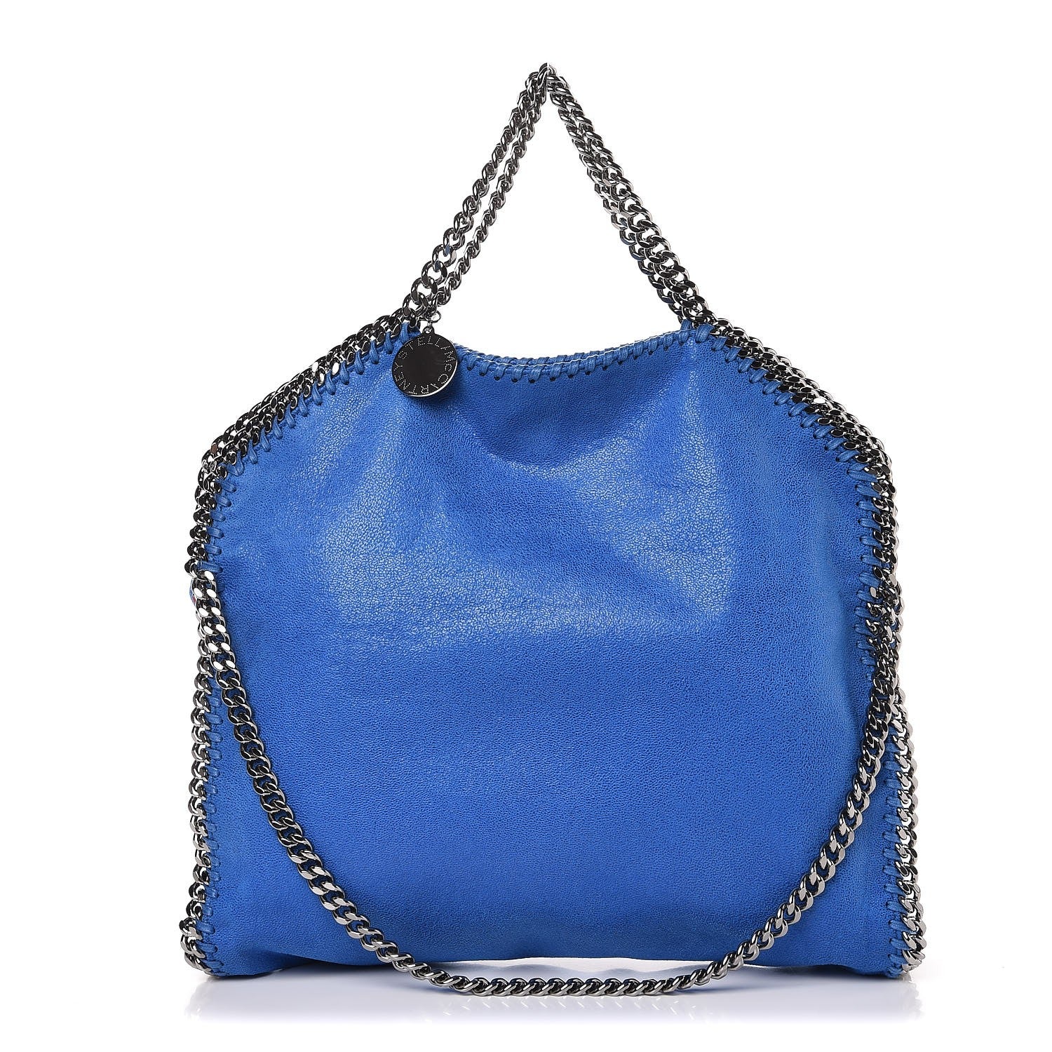 Stella McCartney Shaggy Deer Falabella Fold Over Tote Bright Blue 1 of 7