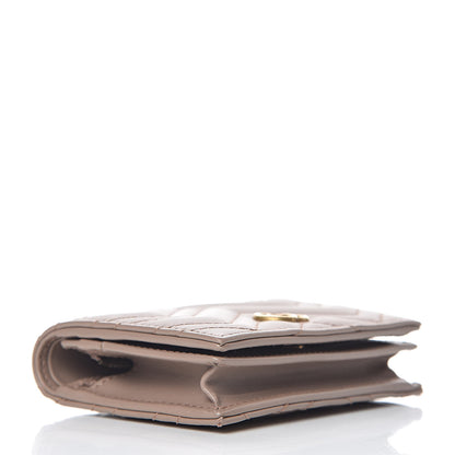 Gucci Calfskin Matelasse GG Marmont Card Case Wallet Porcelain Rose 4 of 11