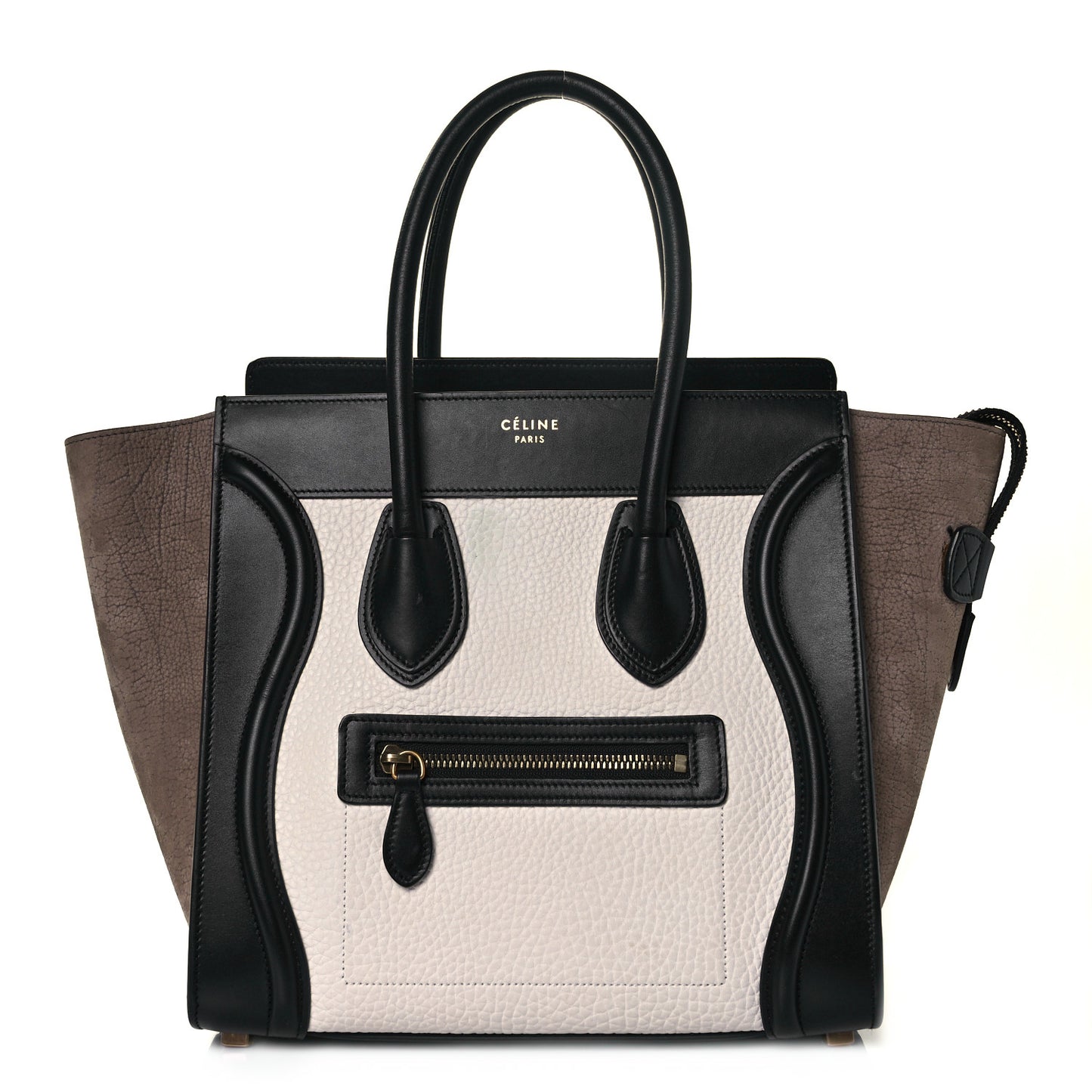 Bullhide Calfskin Suede Micro Tri-Color Luggage Khaki