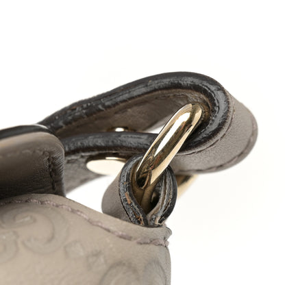 Gucci Guccissima Medium Bree Foldover Tote Storm Grey 11 of 13