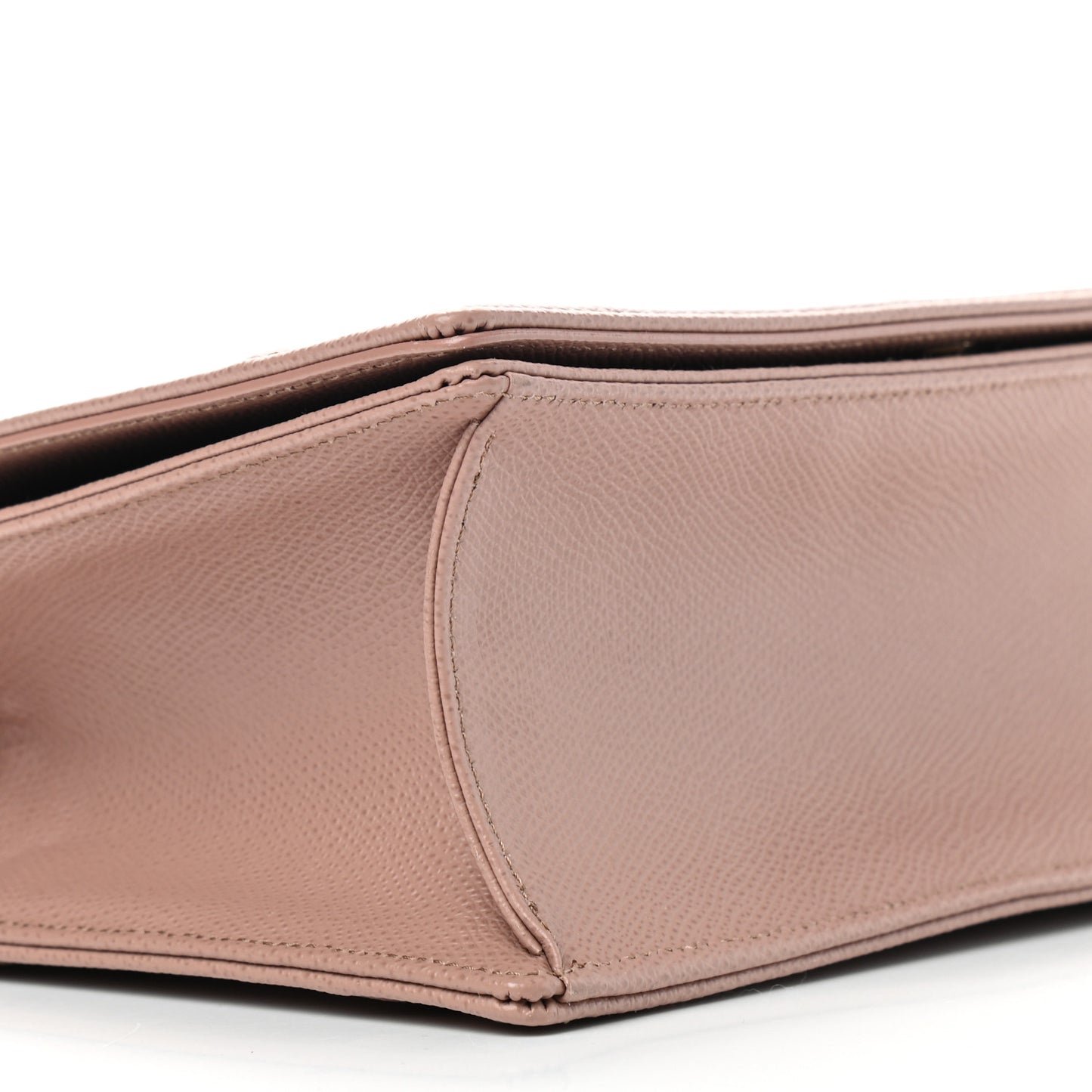 Grained Calfskin Medium Diorama Flap Bag Nude
