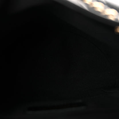 Chanel Calfskin Quilted Medium Duma Pockets Drawstring Backpack Black 5 of 11