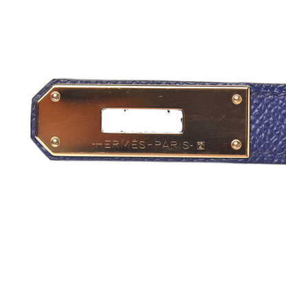 Hermes Epsom Kelly Sellier 32 Bleu Encre 30 of 36