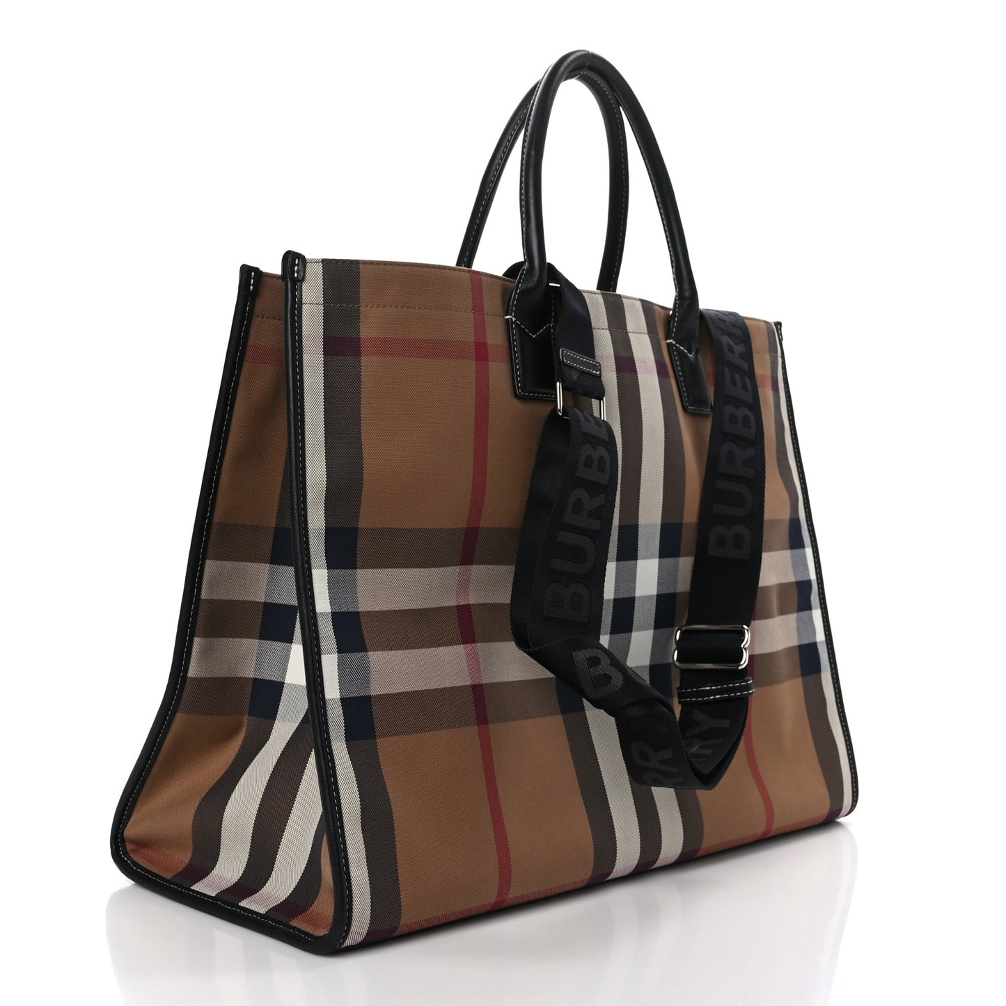 House Check Denny Check Tote Brown
