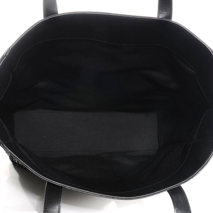 Saint Laurent Leather Studded North South Shopper Tote Black 5 of 7