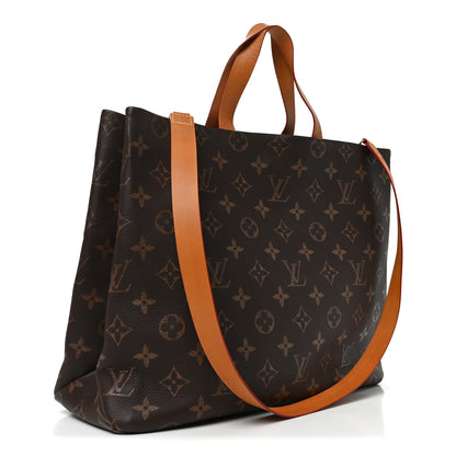 Louis Vuitton Calfskin Monogram Shopper Tote MM 3 of 9