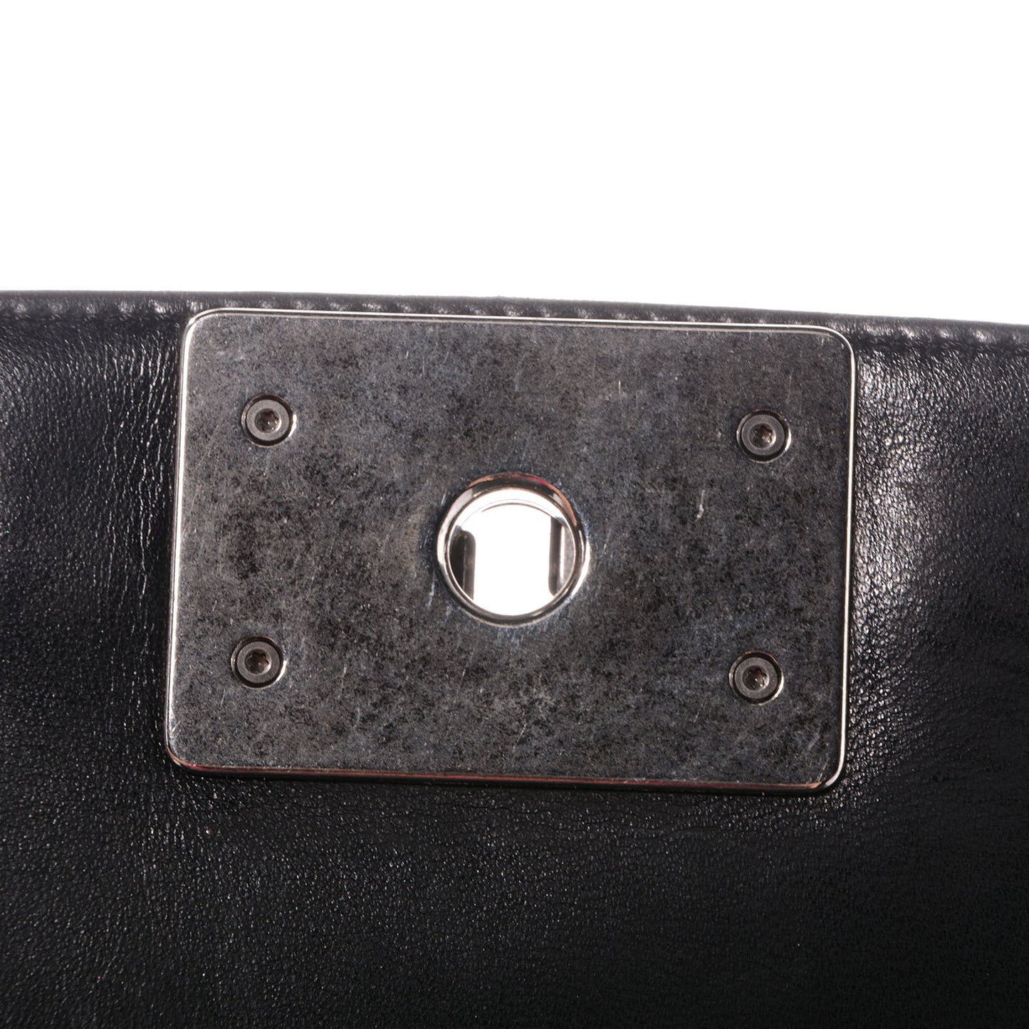 Lambskin Quilted Large Antik Boy Flap Black