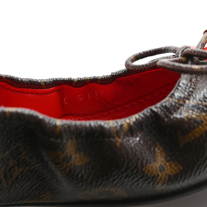 Louis Vuitton Monogram Patent Flirty Ballerina Flats 38.5 Coquelicot 10 of 11