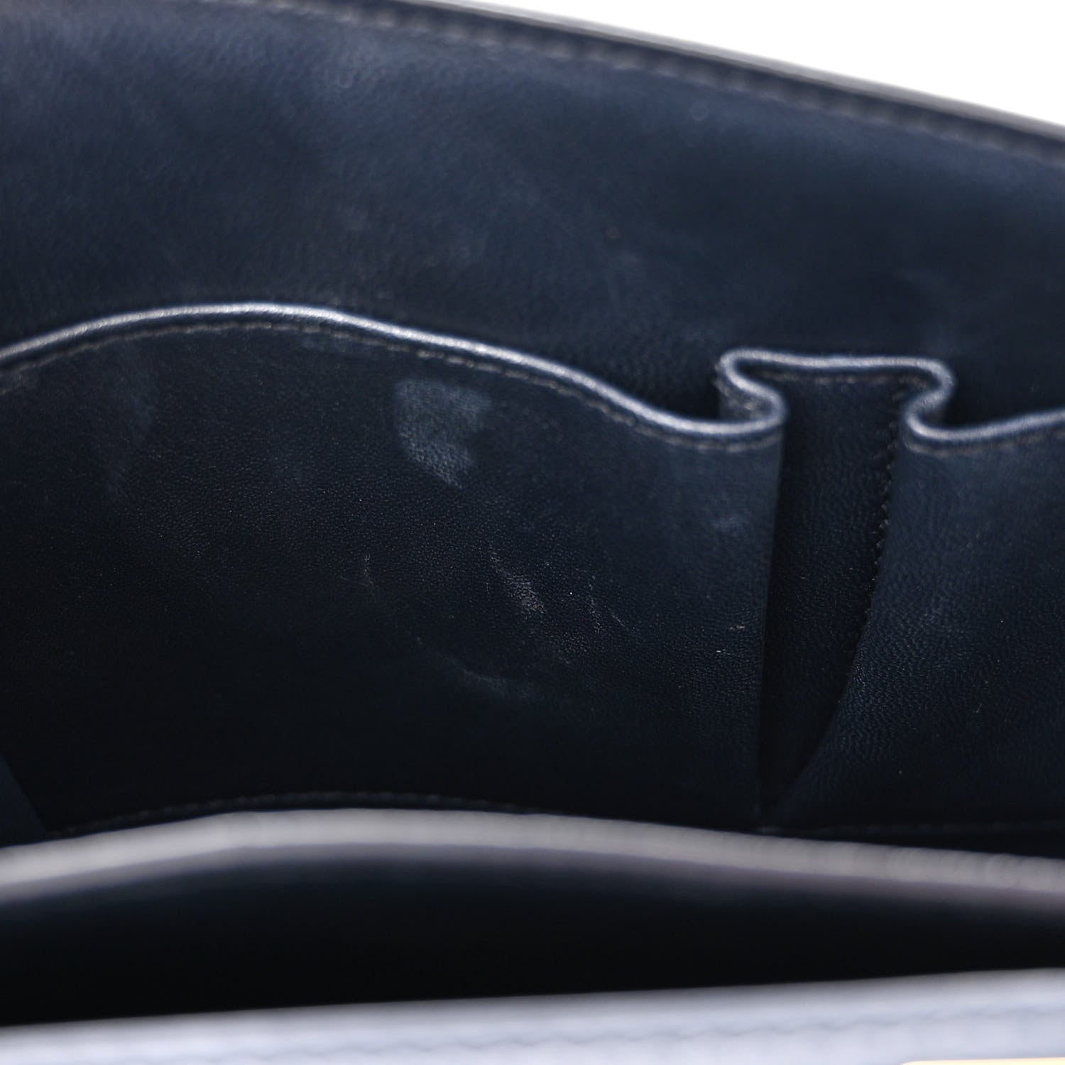 Celine Smooth Calfskin Medium Classic Box Flap Bag Dark Blue 12 of 13