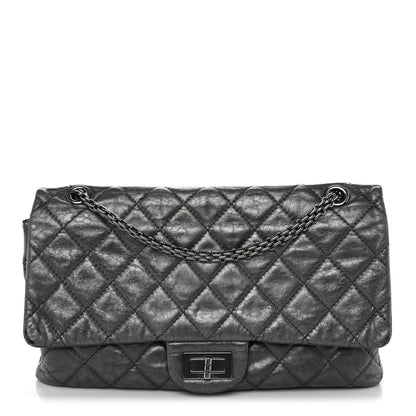 Chanel Metallic Aged Calfskin Quilted 2.55 Reissue 227 Flap Dark Silver 1 of 13