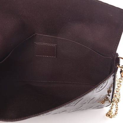 Louis Vuitton Vernis Pochette Felicie Chain Wallet Amarante 5 of 10