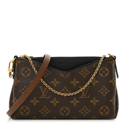 Louis Vuitton Monogram Pallas Clutch Black 1 of 10