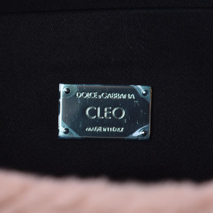 Dolce & Gabbana Faux Fur Embroidered Clutch Bag Pink 6 of 9