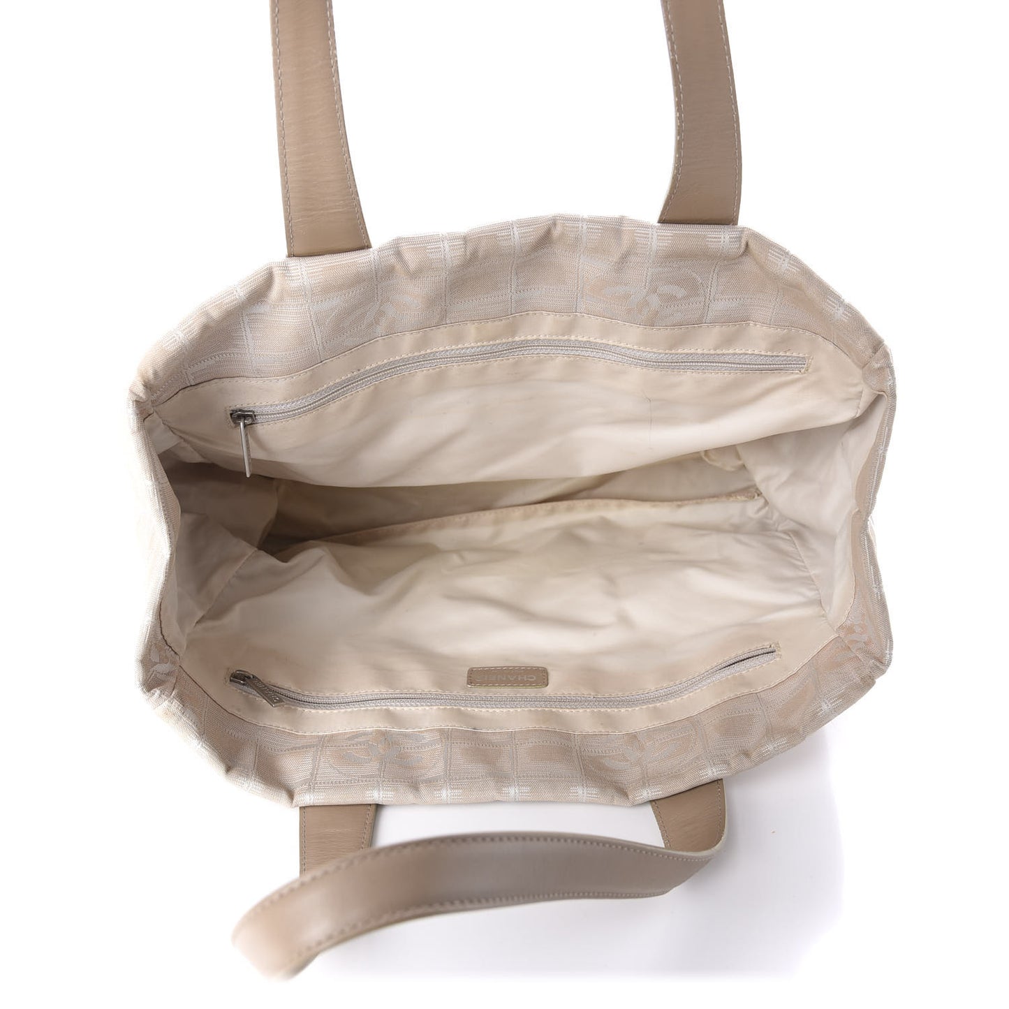 Nylon Medium Travel Tote Beige